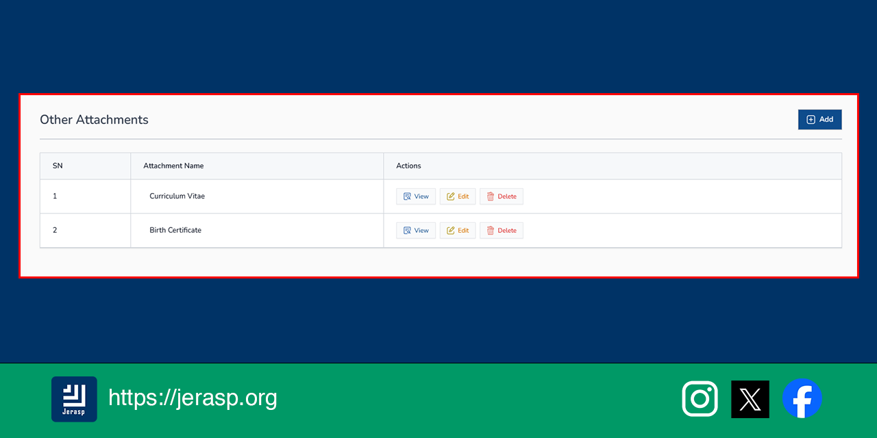 Ajira Portal Other Attachments