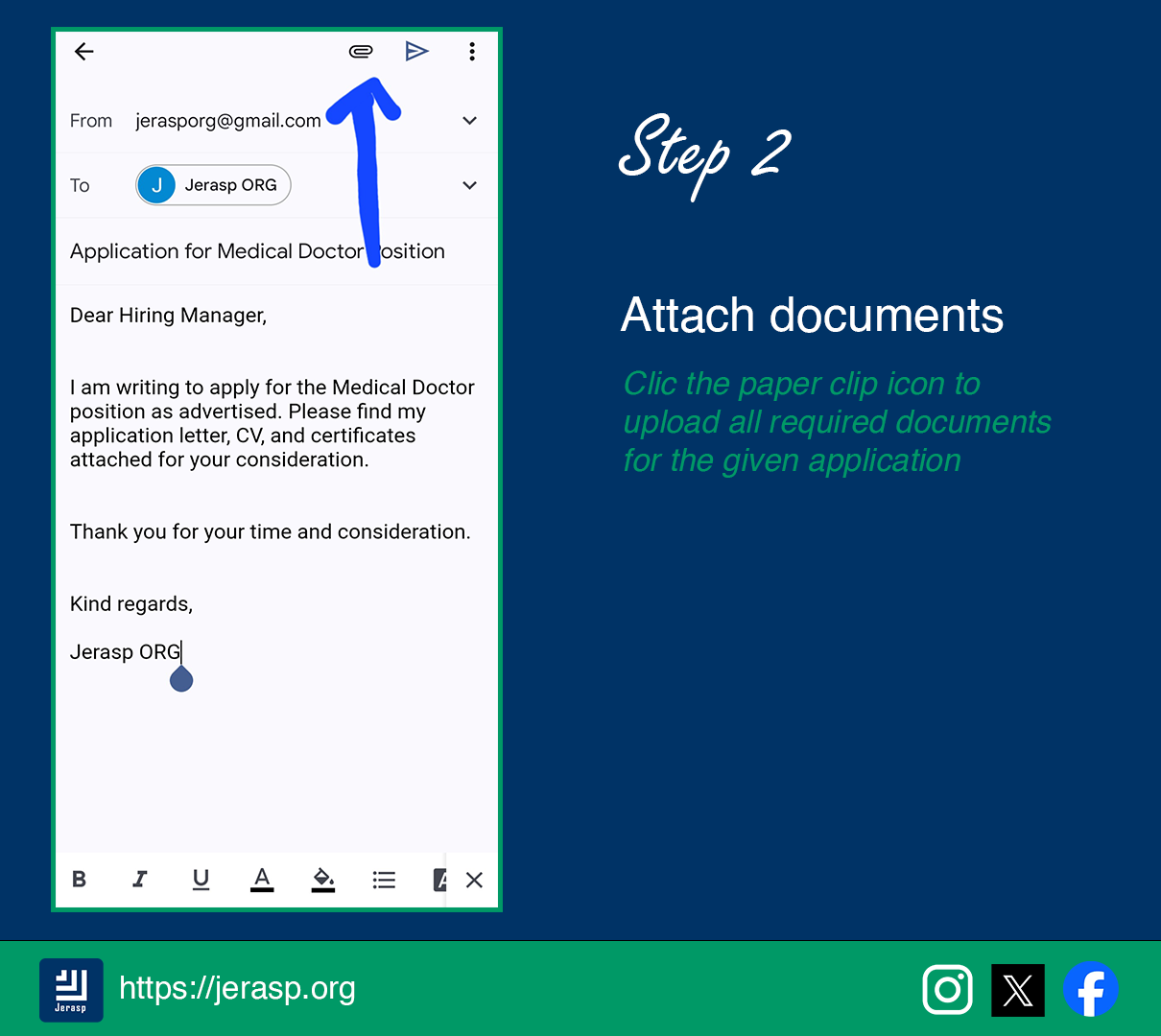 Attach documents