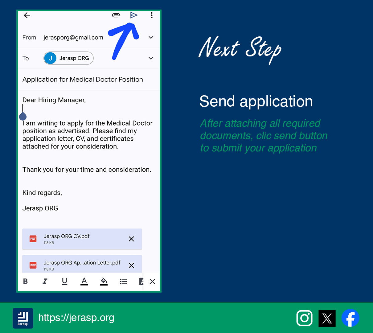 Send application