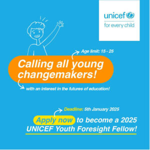 Read more about the article UNICEF Youth Foresight Fellowship 2025 (PAID Program)