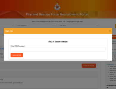 fire and rescue force recruitment portal