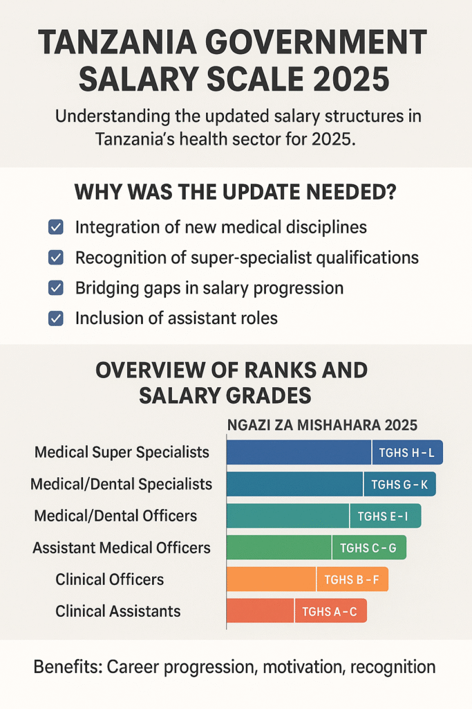 Tanzania Government Salary Scale 2025: Updated Ranks and Pay Scale for Public Health Cadres 1 Tanzania Government Salary Scale 2025