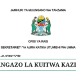 Utumishi PSRS Kuitwa kazini Call for Work Placement 2025 1