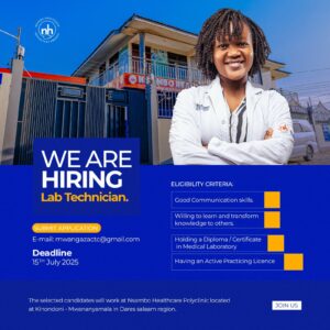 Read more about the article Apply for Job Vacancies at Nsambo Healthcare Polyclinic