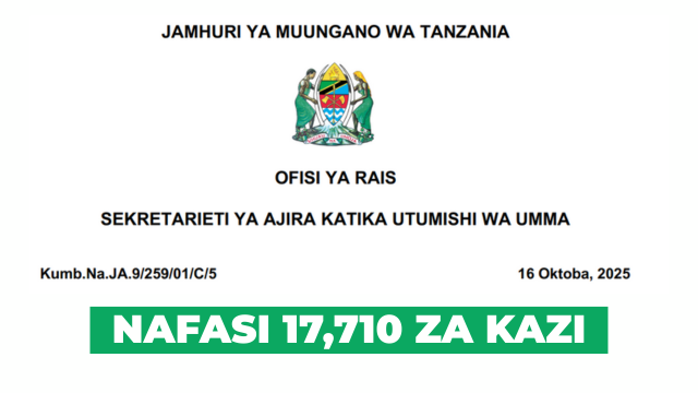 PSRS Utumishi Vacancies October 2025